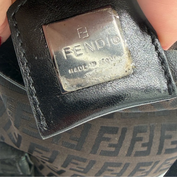 Authentic Fendi Vintage Zucchino Tote Bag | Brown Monogram | 2000s - Picture 5 of 8